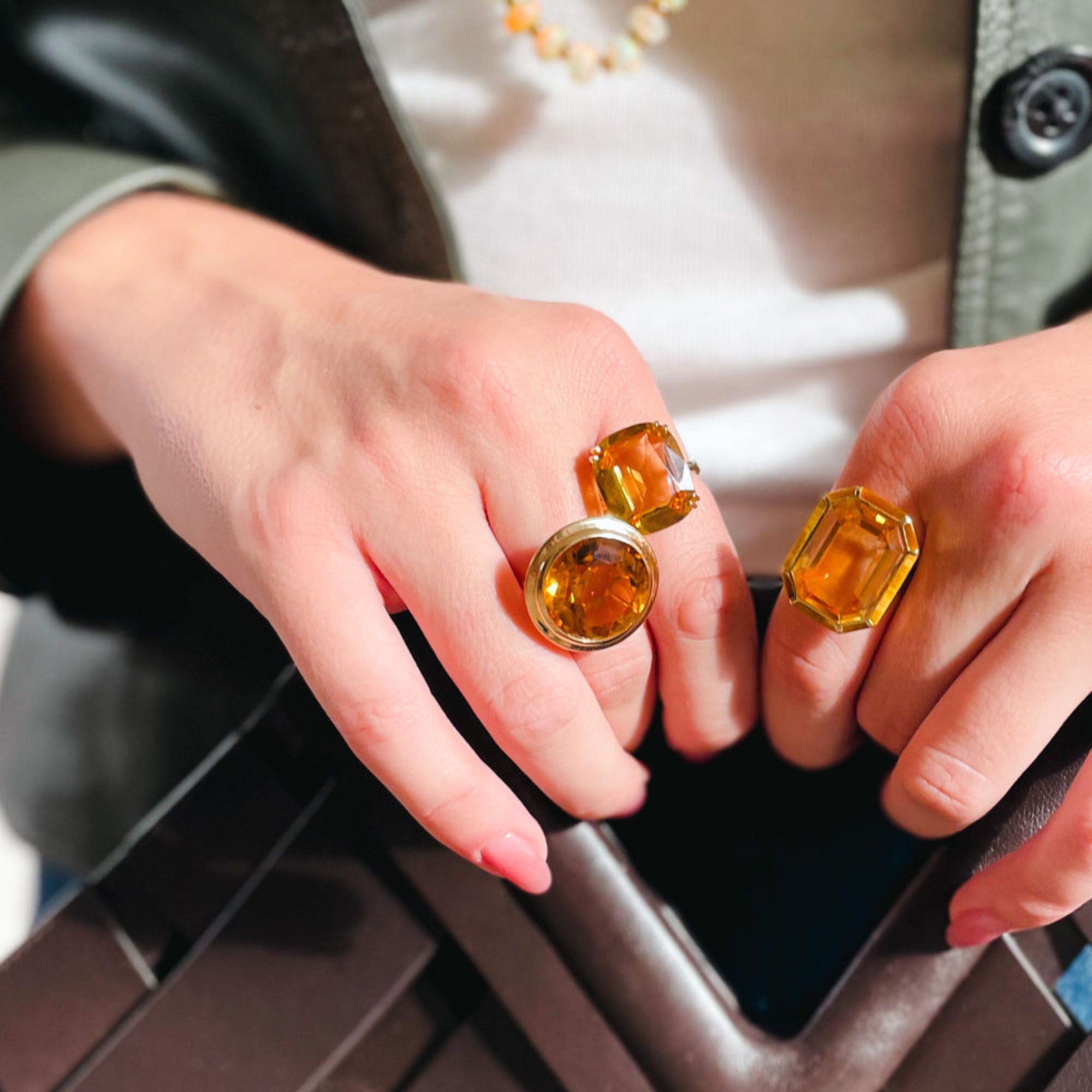 Goshwara Citrine Rings